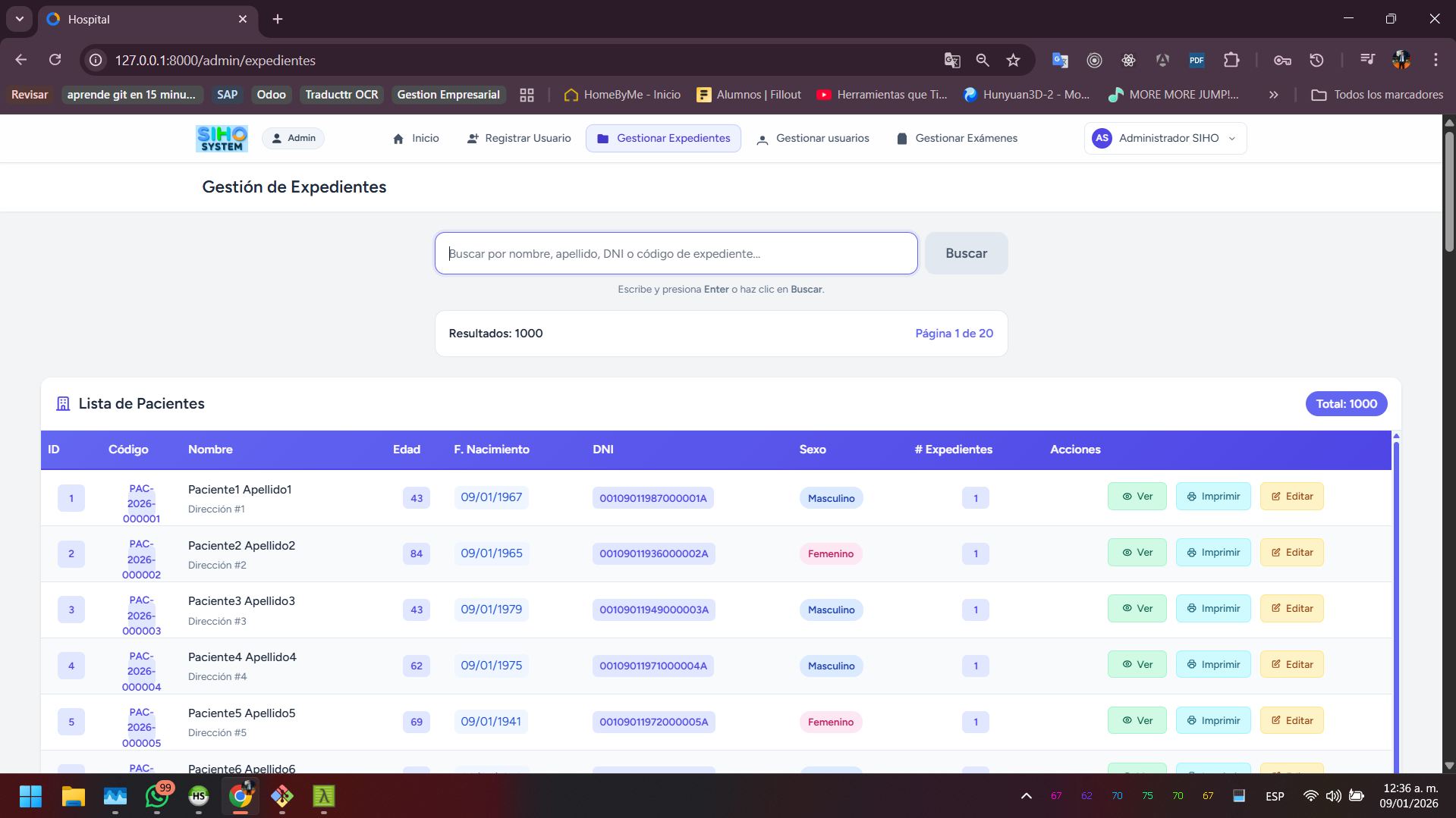 SIHOSystem - Sistema Integral de Gestion Hospitalaria - Imagen 6